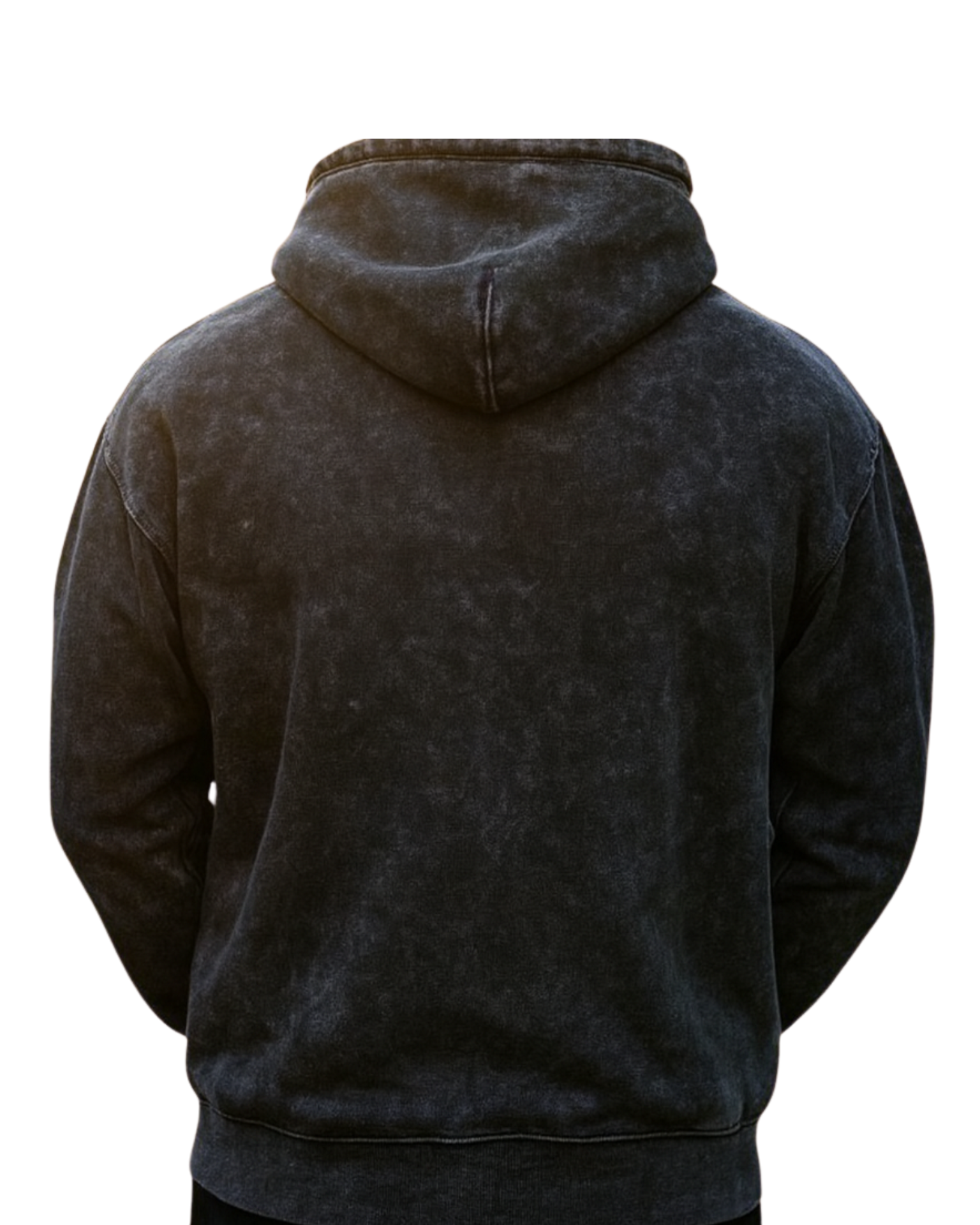 ACIDWASH DROPSHOULDER (BLACK)