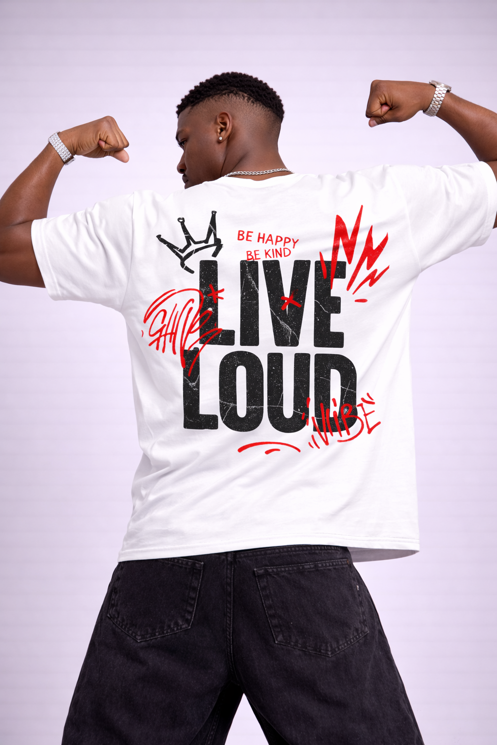 LIVE LOUD - OVERSIZED TEE