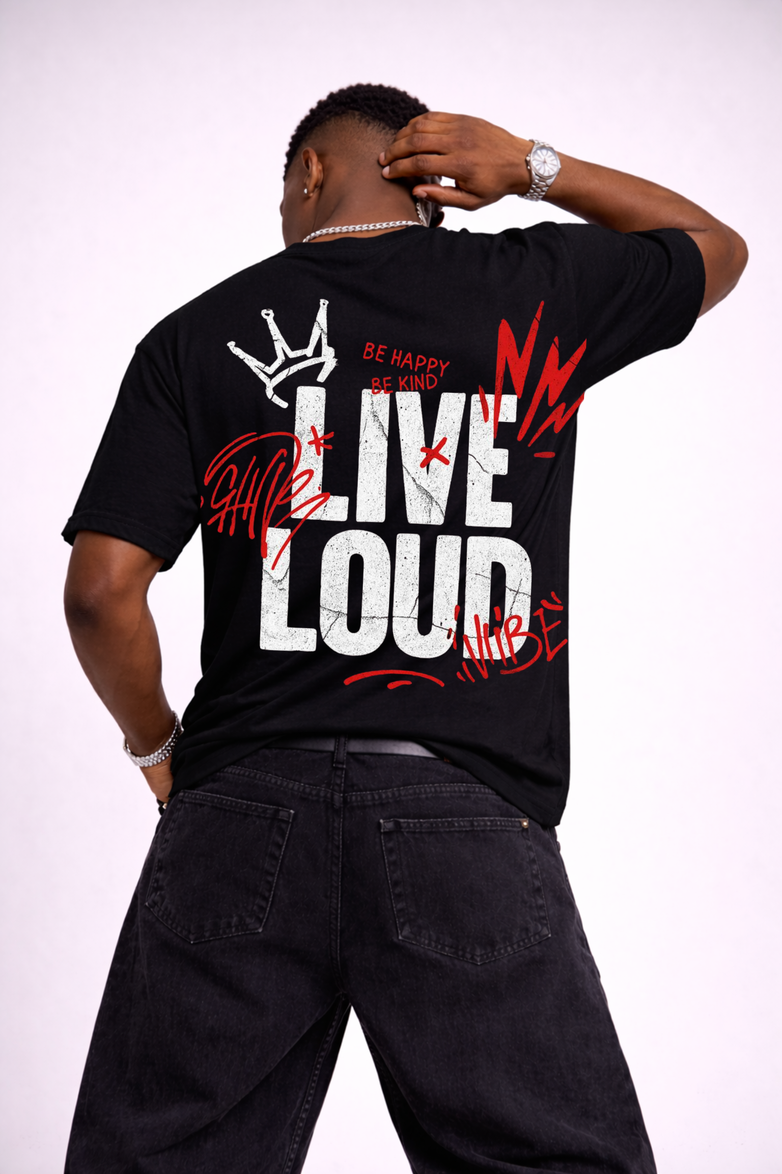LIVE LOUD - OVERSIZED TEE